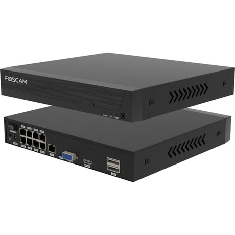 Foscam fn9108he, 8-kanałowy rejestrator sieciowy 5mp poe (czarny, poe, bez dysku twardego)