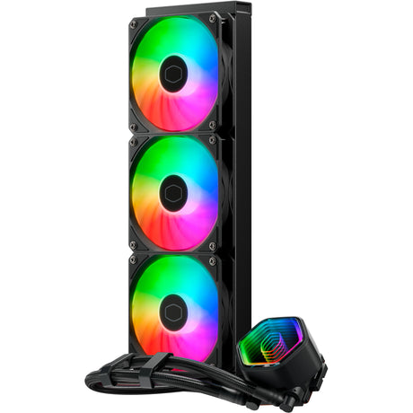 Cooler Master MasterLiquid 360 Core II ARGB Chłodzenie wodne (czarne, 4-pinowe złącze wentylatora PWM)