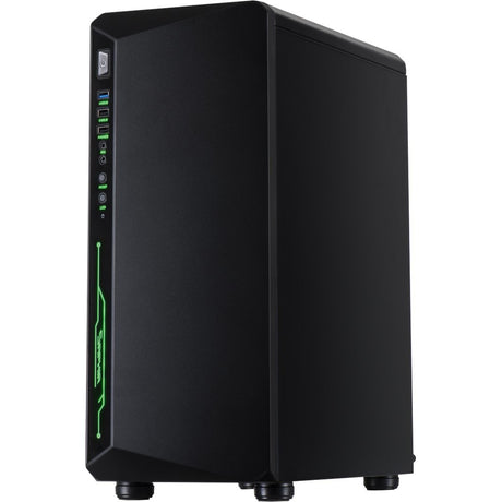 Obudowa midi tower Inter-tech c-3 saphir (czarna | 3x USB-A | okienko)