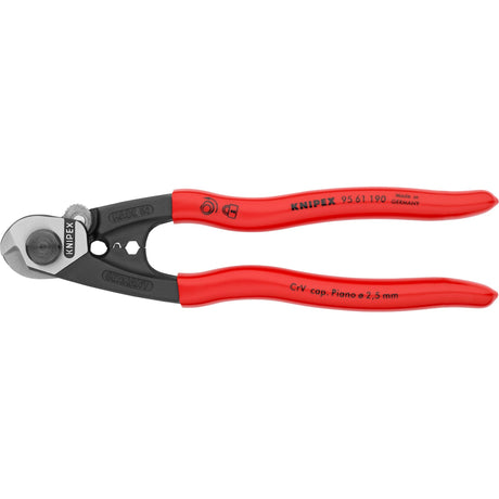 Przecinak do drutu stalowego Knipex 95 61 190 z tworzywa sztucznego 190mm