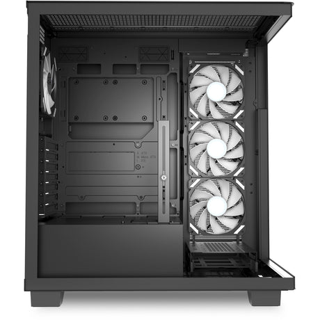 Obudowa midi tower Sharkoon Elite Shark Ca500 (czarna | 2x USB-A | 1x USB-C | RGB | szkło hartowane)