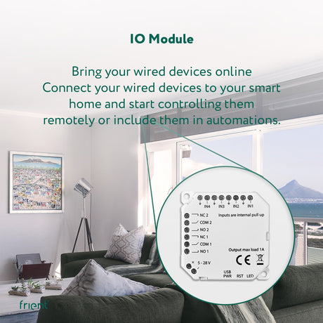Przełącznik modułu Frient io (biały, zigbee 3.0)