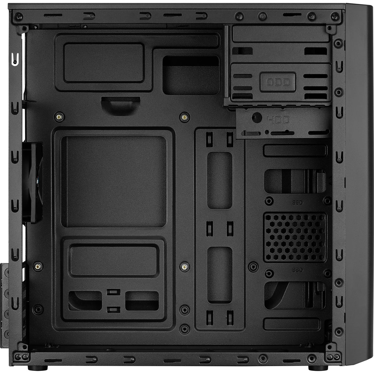 Obudowa typu mini tower Aerocool CS-103 (czarna | 3x USB-A)