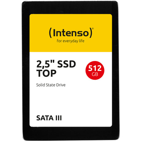 Najwyższa wydajność Intenso, dysk SSD 512 GB (czarny, 3812450, SATA 600, luzem)