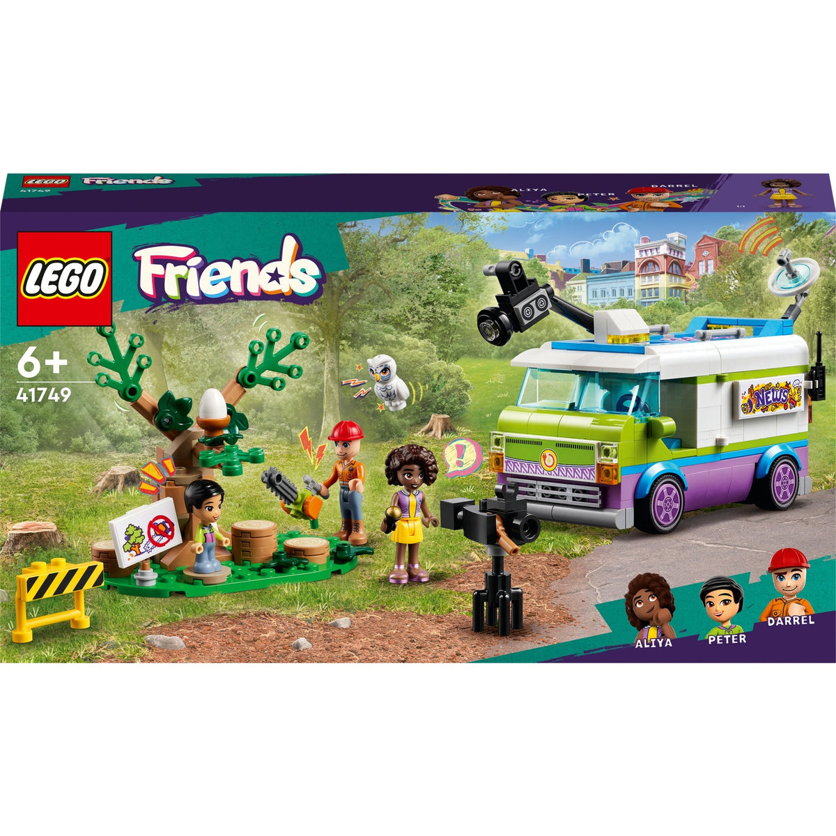 Lego friends - zabawka konstrukcyjna furgonetki z wiadomościami (41749)