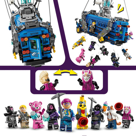 Lego Fortnite Battle Bus z gry wideo - 77073