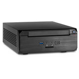 Obudowa Inter-tech ITX MW-02 II HTPC (czarna | 1x USB-A | 1x USB-C)
