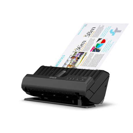 Kompaktowy skaner dokumentów A4 Epson es-c320w z łącznością Wi-Fi i ścieżką U (czarny, a4, a5, a6, b5)