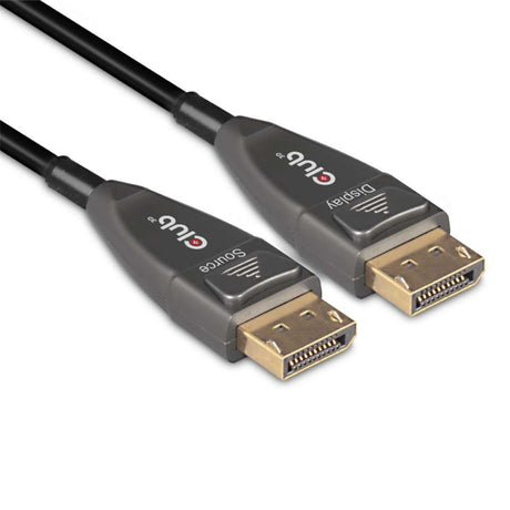 Aktywny optyczny jednokierunkowy kabel Club 3d Displayport 1.4 (czarny, 20 metrów, 4k 120 Hz, 8k 60 Hz)