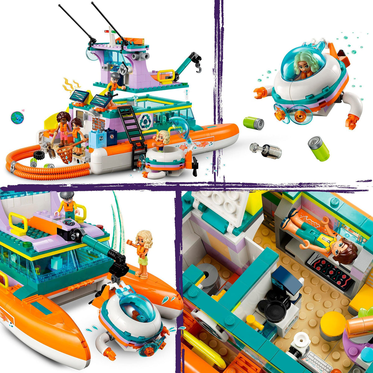 Lego friends - zabawka konstrukcyjna łodzi ratunkowej (41734)