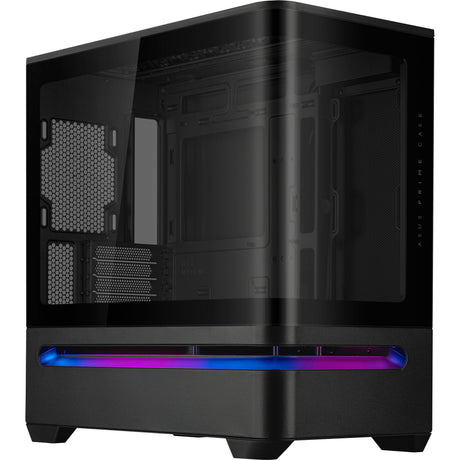 Obudowa Asus Prime Ap202 Midi Tower (czarna | 2x USB-A | 1x USB-C | RGB | szkło hartowane)