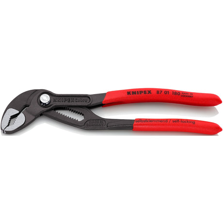 Szczypce do pomp wodnych Knipex Cobra 8701180 Szwedzkie szczypce do pomp wodnych (czerwone, 180 mm)