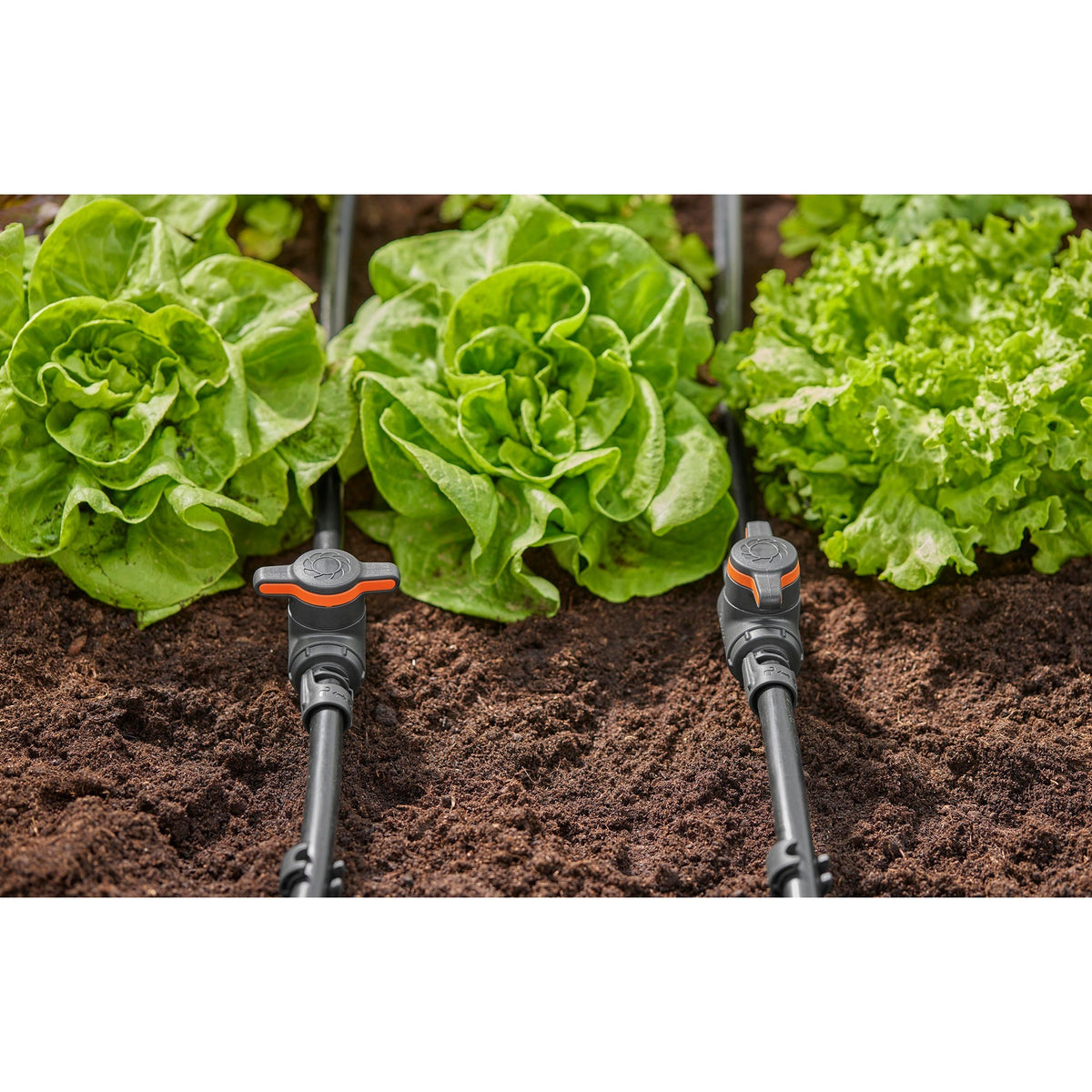 Zawór odcinająco-regulujący Gardena Micro-drip-System 13 mm (1 2 ) (szary pomarańczowy)