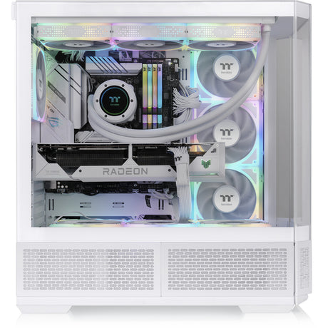 Obudowa Midi Tower Thermaltake View 370 tg argb Snow (biała | 2x USB-A | 1x USB-C | RGB | szkło hartowane)