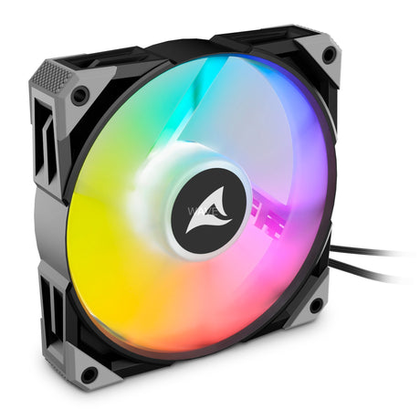 Wentylator obudowy Sharkoon rebel f50 pwm rgb (czarny, 120 x 120 x 25 mm)