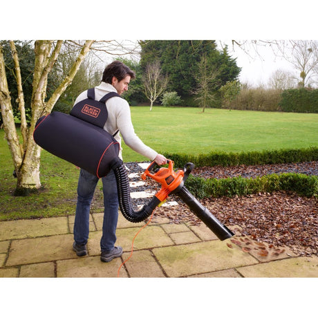 Torba Black+decker do odkurzaczy ogrodowych gwbp1 (czarno-pomarańczowa)