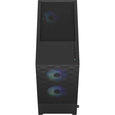 Obudowa midi tower pop air rgb o konstrukcji fraktalnej (czarna | 2x usb-a | rgb | szkło hartowane)