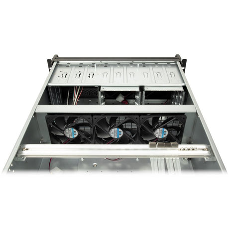 Obudowa rack Inter-tech 4u 4129l (czarna | 2x USB-A)