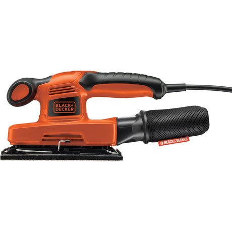 Szlifierka oscylacyjna Black+decker 240w 1 3 arkusze (czarno-pomarańczowa)