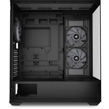 Obudowa midi tower Sharkoon sk6 argb (czarna | 2x usb-a | rgb | szkło hartowane)