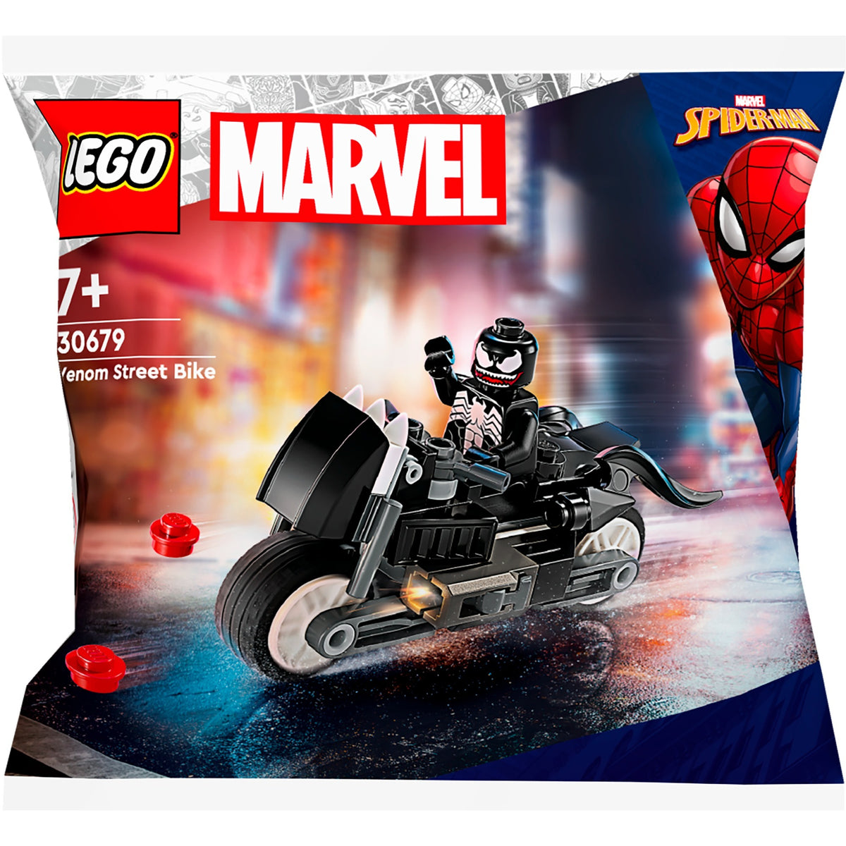 Lego Marvel - zabawka konstrukcyjna roweru ulicznego Venom (30679)