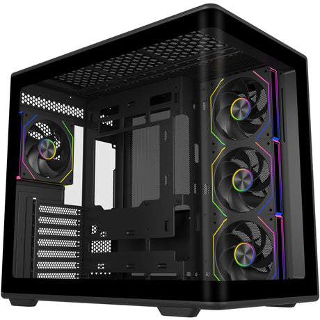 Obudowa Cooler Master Elite 600 ARGB Midi Tower (czarna | 2x USB-A | 1x USB-C | RGB | szkło hartowane)