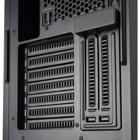 Obudowa midi tower Silverstone sst-sed1-b (czarna | 2x USB-A | 1x USB-C)