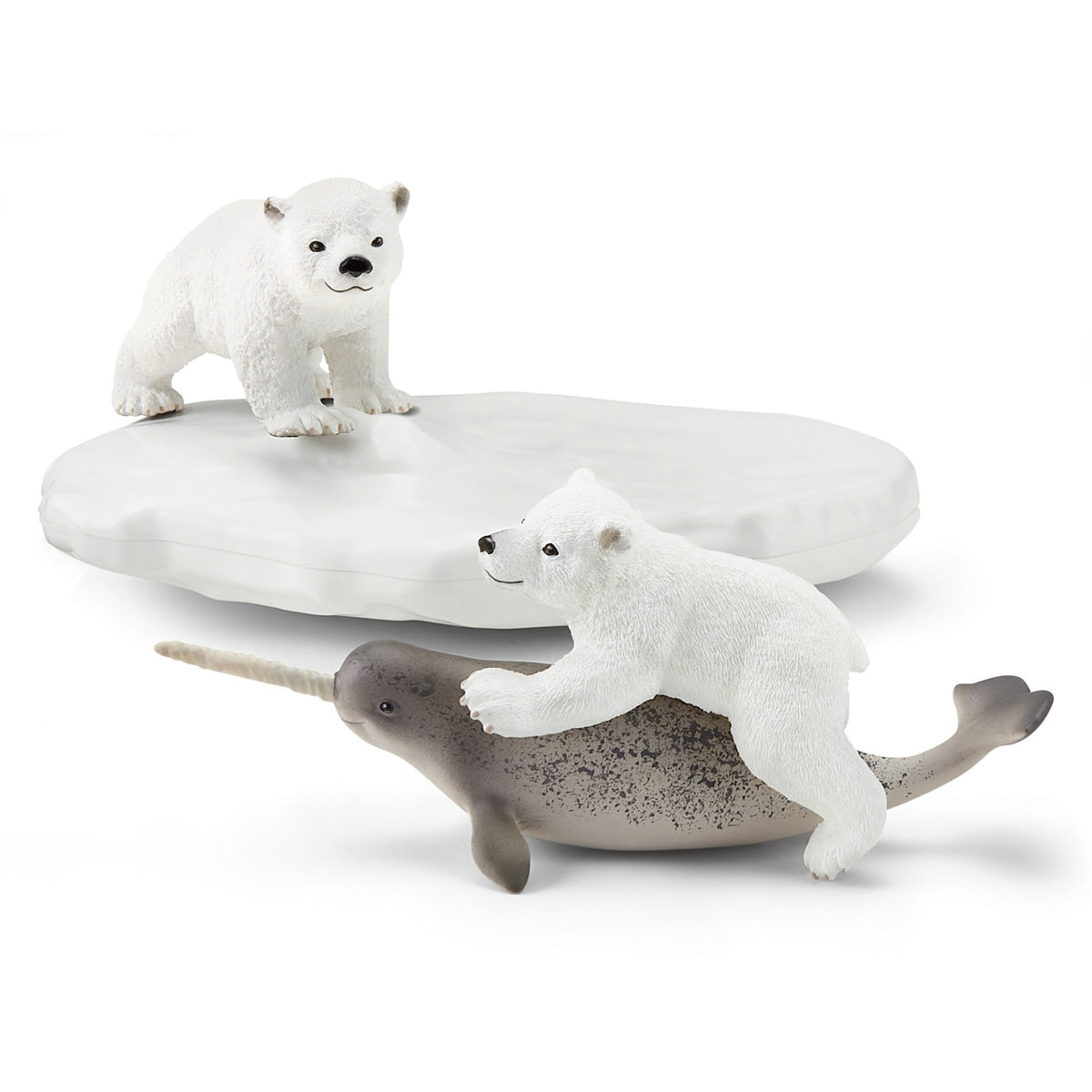 Dzika przyroda Schleich – figurka zabawkowa zjeżdżalni niedźwiedzi polarnych