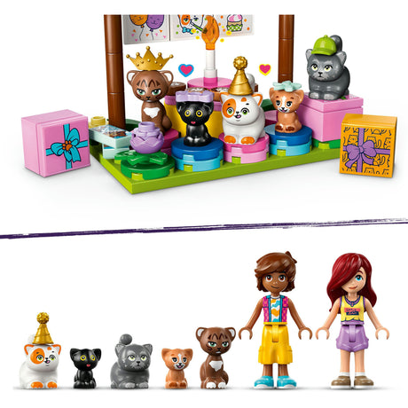LEGO Friends 42666 Przyjęcie urodzinowe kota i domek na drzewie