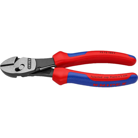 Szczypce boczne Knipex twinforce 7372180f szczypce tnące (czerwony niebieski)