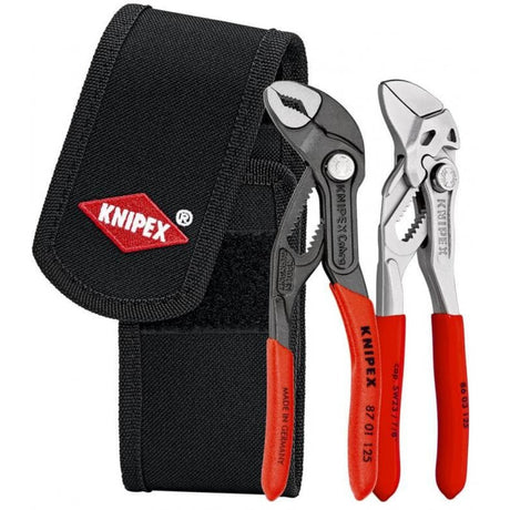 Zestaw mini szczypiec Knipex w pasku narzędziowym (czerwony czarny)