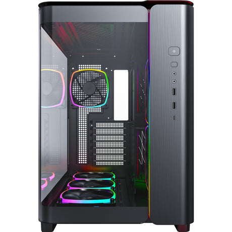 Obudowa midi tower Montech king 95 pro (czarna | 2x USB-A | 1x USB-C | RGB | szkło hartowane)