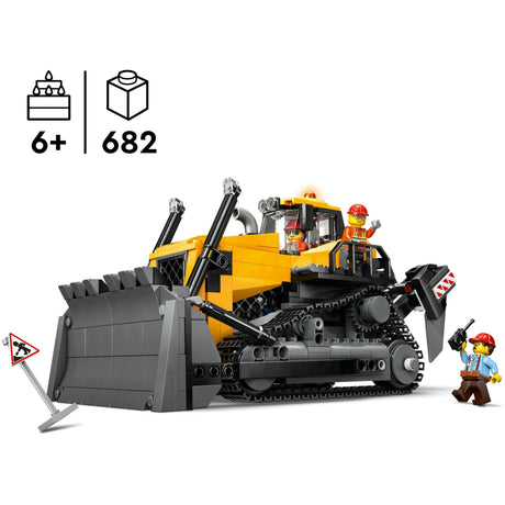 Lego ® city żółty spychacz, pojazd budowlany - 60466