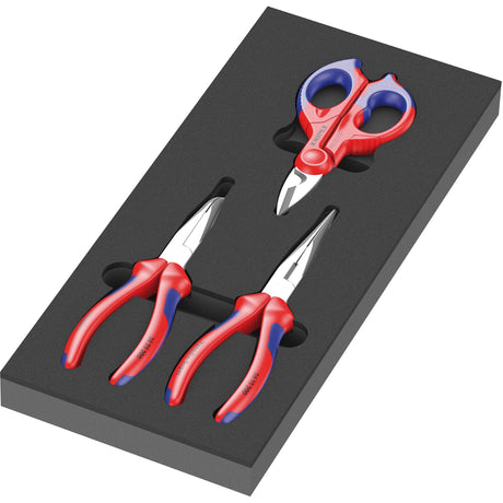 Wkładka z pianki gumowej Wera 9781 z zestawem szczypiec Knipex 2, 3-częściowy - 05150181001
