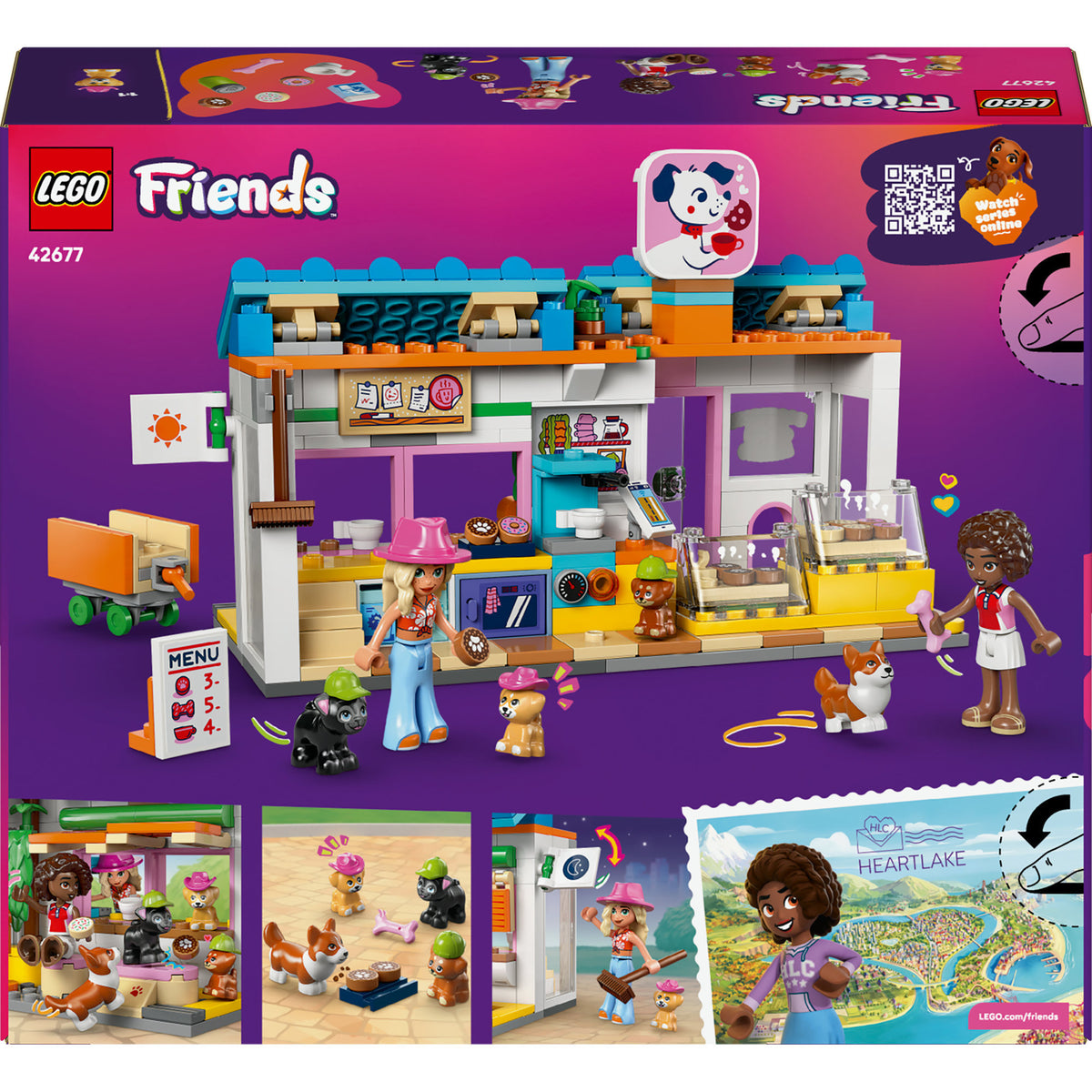 Lego Friends 42677 Piekarnia z przekąskami dla psów