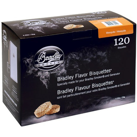 Brykiety z drewna mesquite Bradley drewno wędzone (120 sztuk)