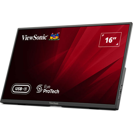 Lekki przenośny monitor Viewsonic VA1650 16 (czarny, 1x HDMI, USB-C)