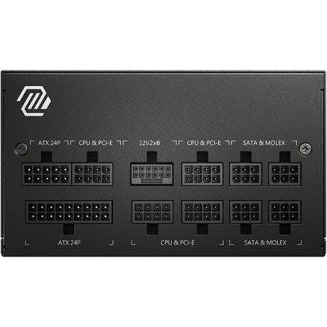 Modułowy zasilacz MSI Mag A850GL PCIe5 II 850 W (czarny, 1x 12V-2x6, 4x PCIe)