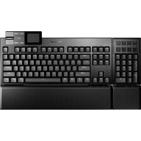 Bądź cicho! Mechaniczna klawiatura do gier z ciemnym mocowaniem, cicha, dotykowa rgb (czarna, układ amerykański (qwerty), cicha dotykowa, 100%, argb, podwójne klawisze pbt, stacja dokująca do multimediów)