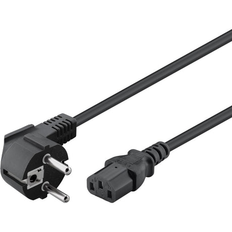 Wtyczka euro Goobay > kabel zasilający c13 (czarny, 1,5 metra)