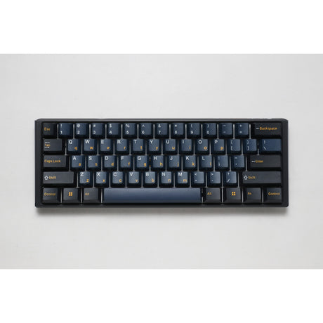Mechaniczna klawiatura do gier Ducky one 3 pro mini rgb (czarna, układ us (qwerty), wiśnia mx2a brązowa, 60%, dioda rgb, double-shot pbt, mechanika szarlatanu, hot swap)
