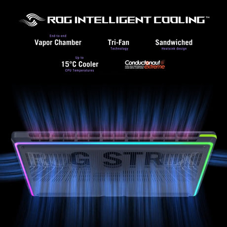 Asus rog strix g18 g815lr-s9005w 18 gaming laptop (zwart grijsgroen | ultra 9 275hx | rtx 5070 ti | 32 gb | 2 tb ssd)