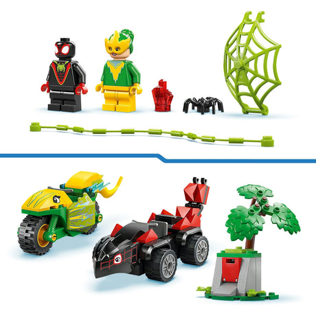 Lego Spidey 11198 Pościg pająka i elektro z pojazdami dinozaurów