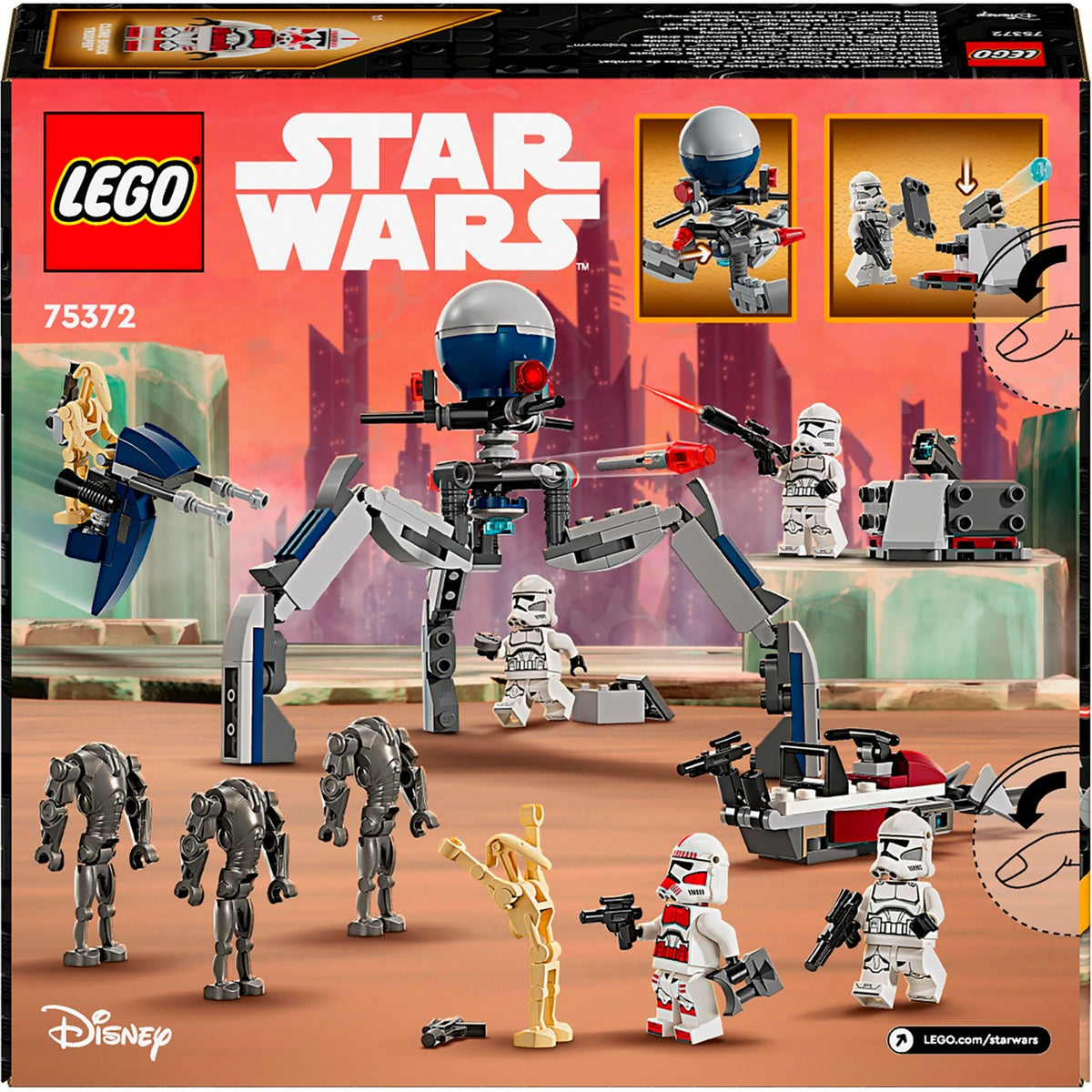 Zestaw bojowy Lego Star Wars Clone Trooper™ Battle Droid™ — 75372