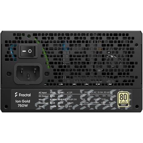 Zasilacz modułowy 750 W Fractal Design ion gold 3 (czarny, 1x 12v-2x6, 3x pcie)
