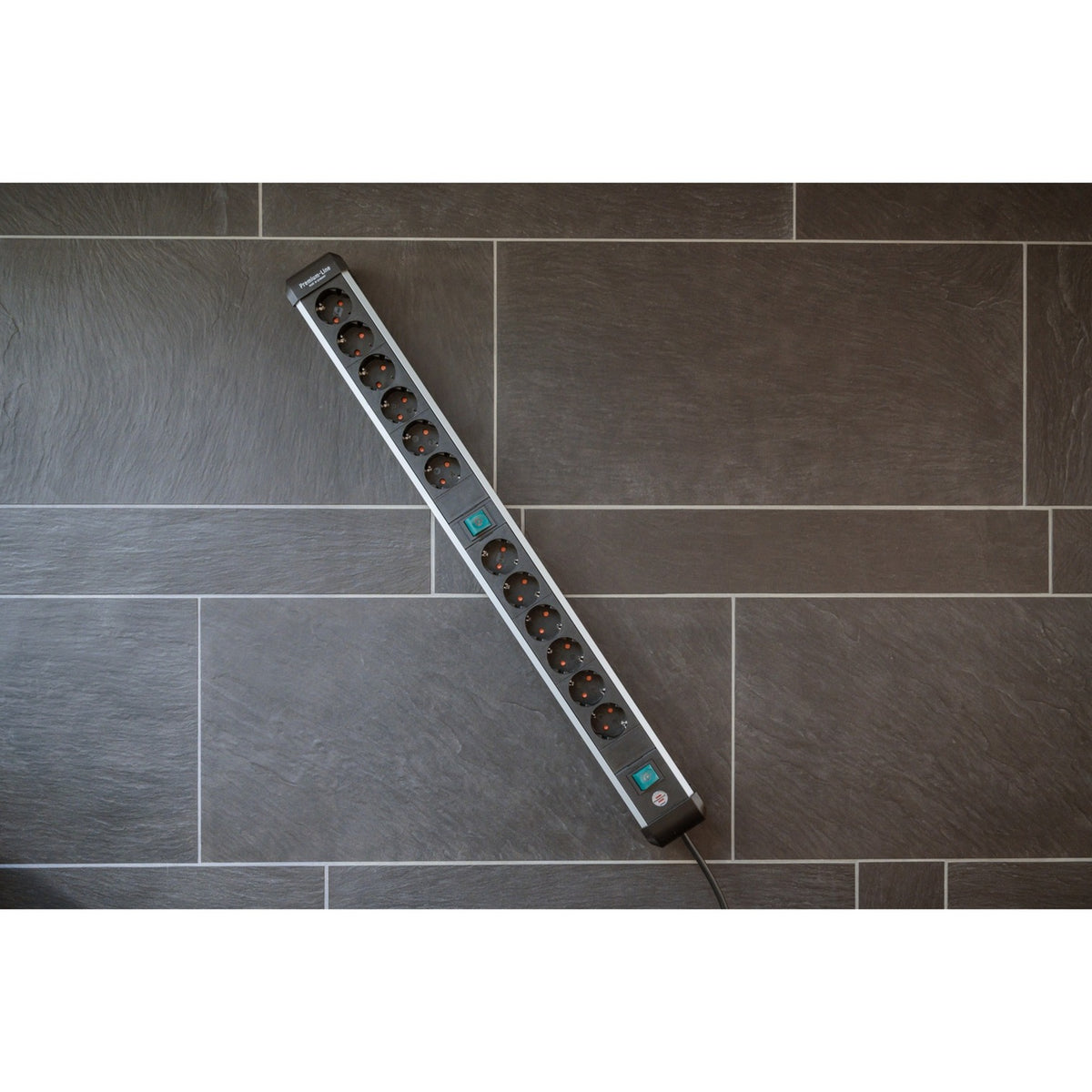 Brennerstuhl premium-alu-line gniazdo 12-pinowe 3 m h05vv-f 3g1.5 2x 6-pinowe gniazda przełączane