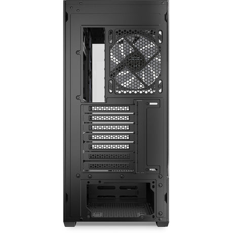 Obudowa midi tower Sharkoon ak6 rgb (czarna | 2x usb-a | 1x usb-c | rgb | szkło hartowane)