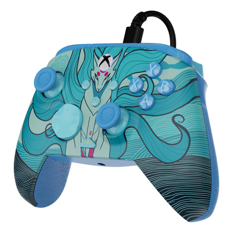 Zaawansowany kontroler przewodowy Turtle Beach Rematch (Blue Kitsune, Xbox Series X|S, Xbox One, PC)