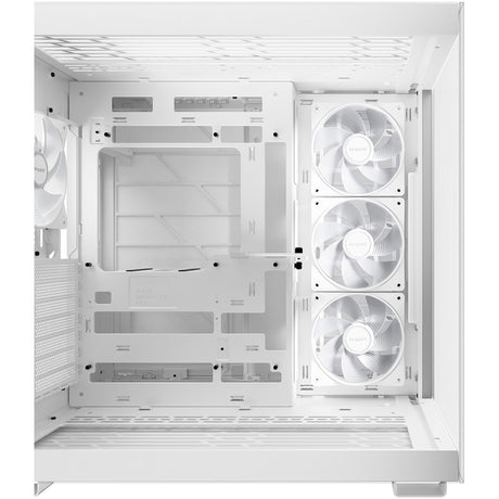Bądź cicho! podstawa świetlna 600 lx obudowa midi tower (biała | 2x USB-A | 1x USB-C | RGB | szkło hartowane)