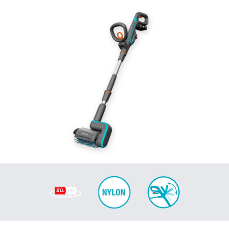 Gardena Multiczyścik akumulatorowy Aquabrush Patio 18V P4A - zestaw gotowy do użycia